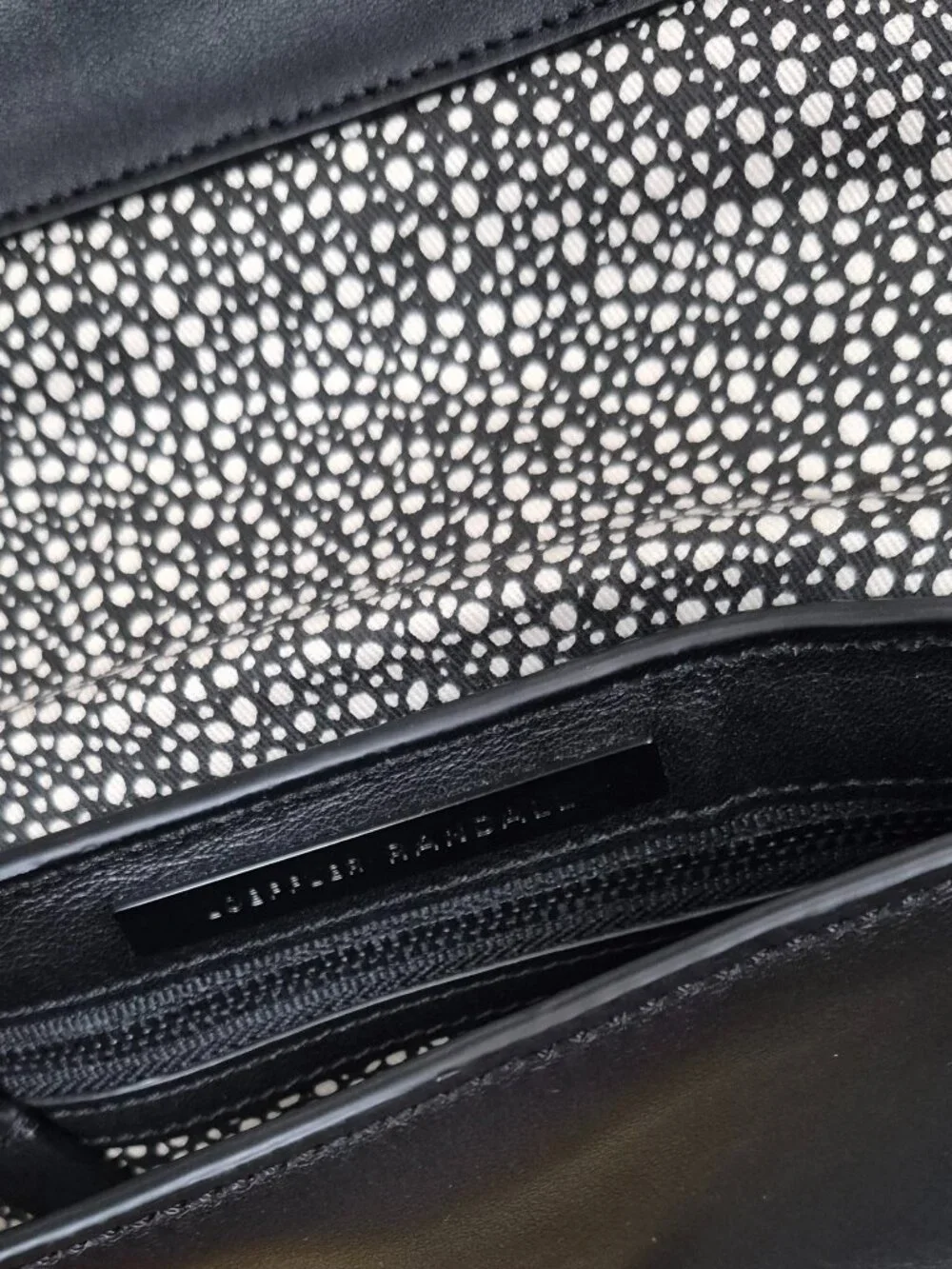 LOEFFLER RANDALL BLACK TAB CLUTCH/CROSSBODY - WT